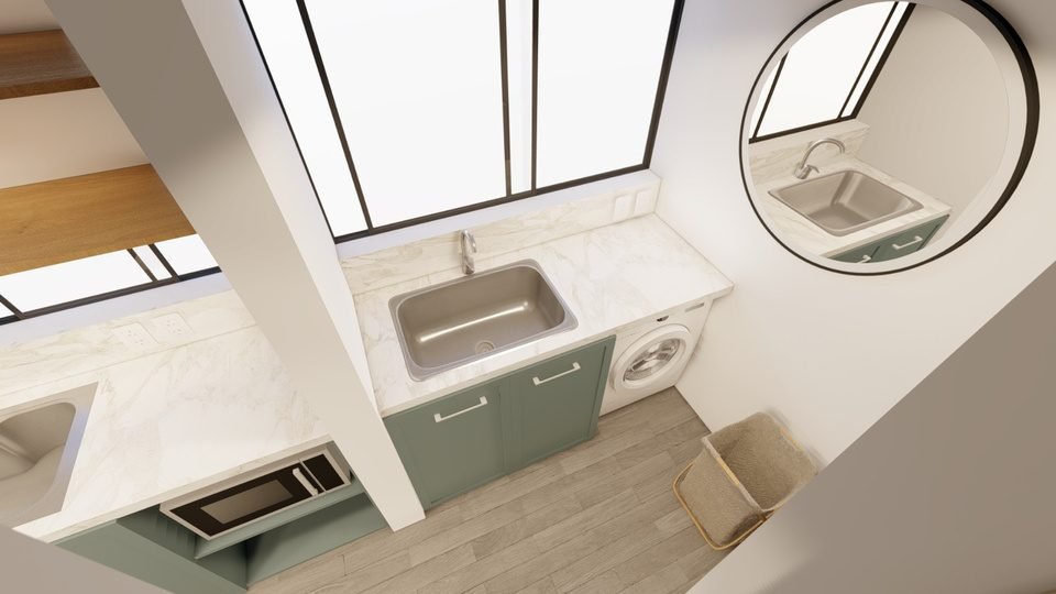 Renders Cocina Cabello — Renders, CABA